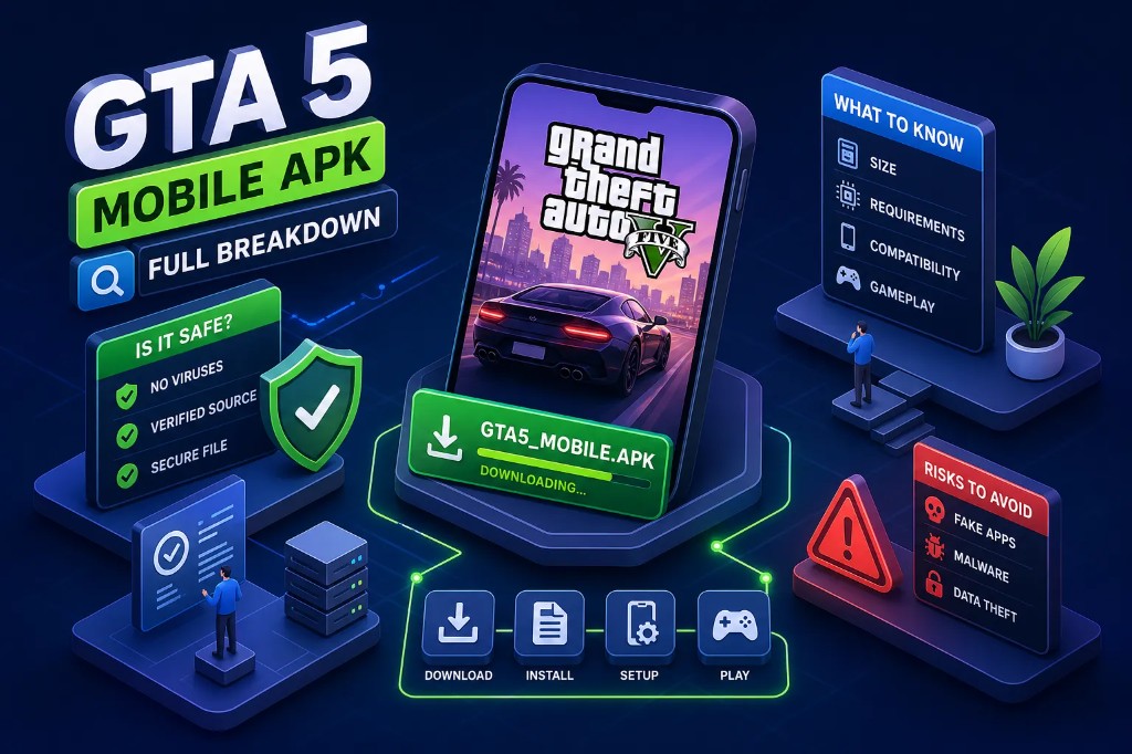 GTA 5 Mobile APK full breakdown - safety checks, requirements, risks to avoid, and download steps